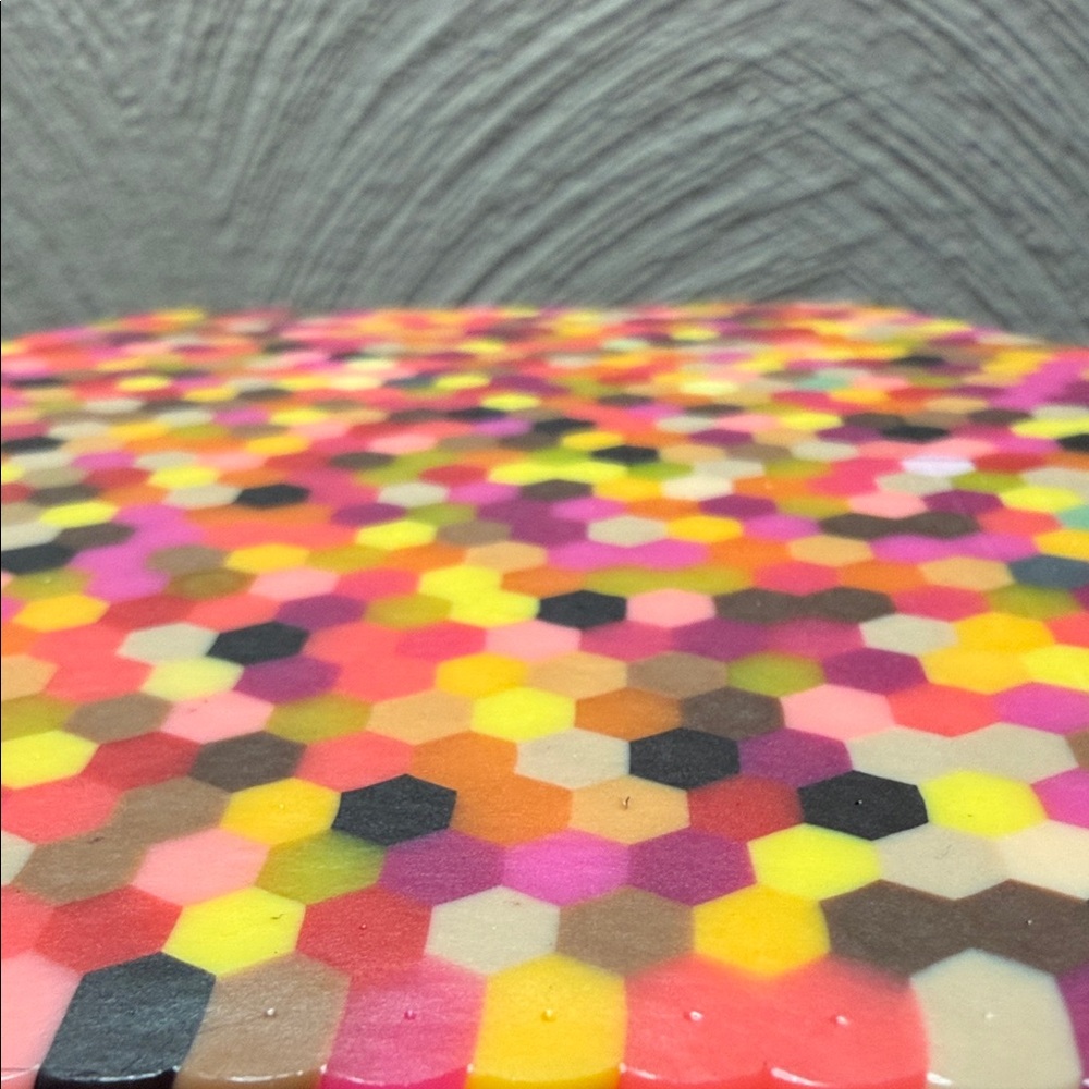 Colorful Hexagon Coaster